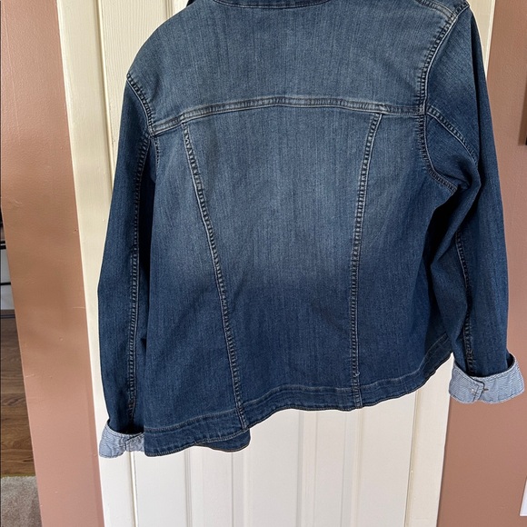 Croft & Barrow Blue Denim Jacket XXL - Picture 3 of 4